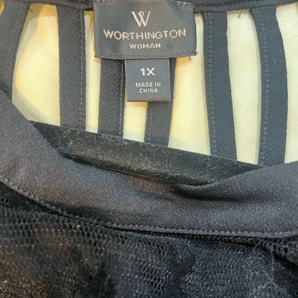 Worthington women plus size sleeveless top - Picture 5 of 7